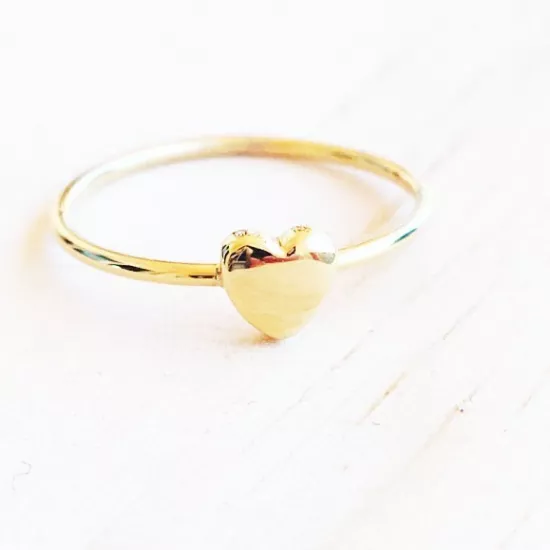Bague argent petit coeur.