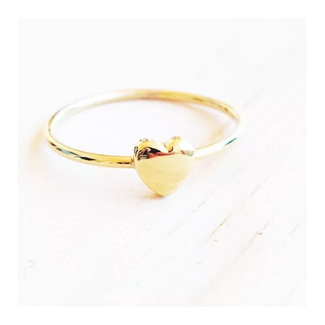 Bague argent petit coeur.