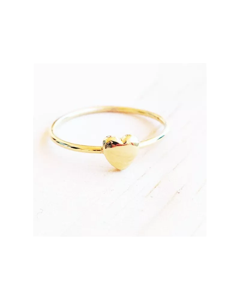 Bague argent petit coeur.