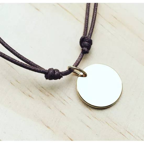 Collier Round Plaqué or