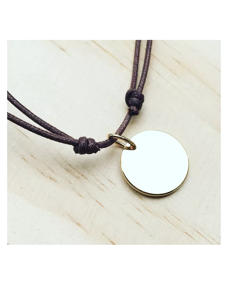 Collier Round Plaqué or