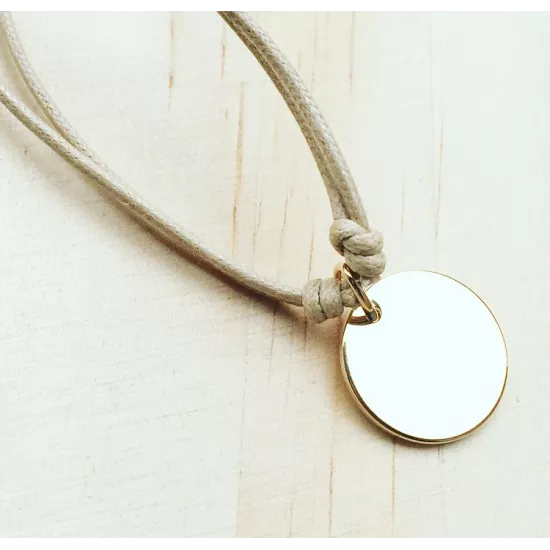 Collier Round Plaqué or