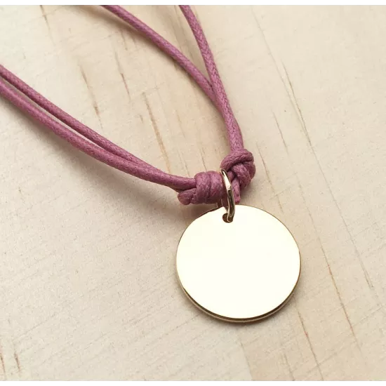 Collier Round Plaqué or
