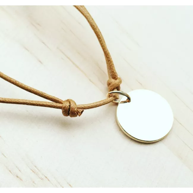 Collier Round Plaqué or