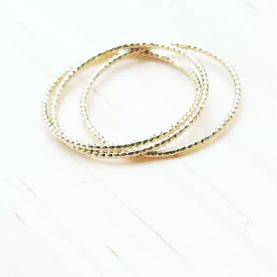 Bague Twist plaqué or