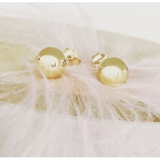 Boucles Ball Super Giant Plaqué or