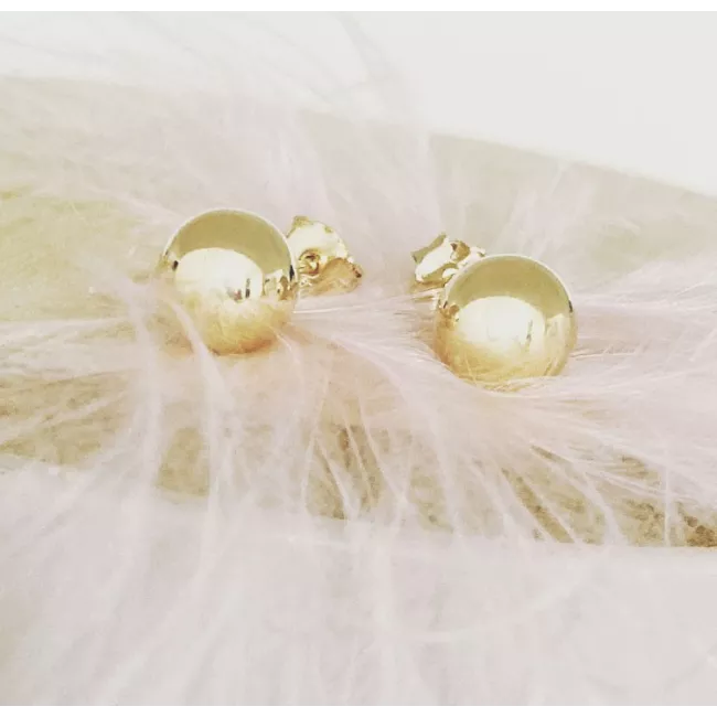 Boucles Ball Super Giant Plaqué or