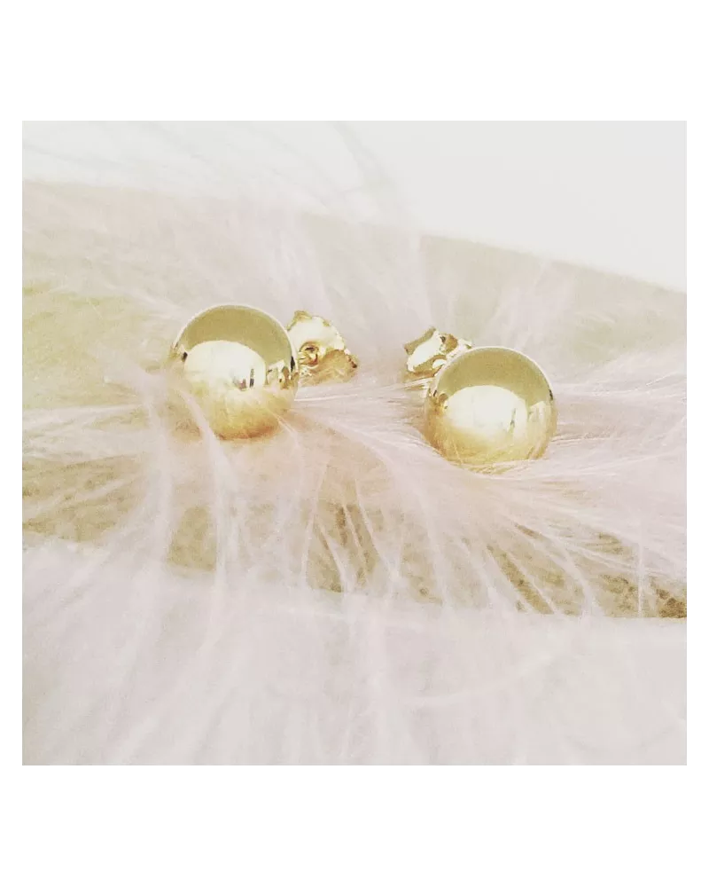 Boucles Ball Super Giant Plaqué or