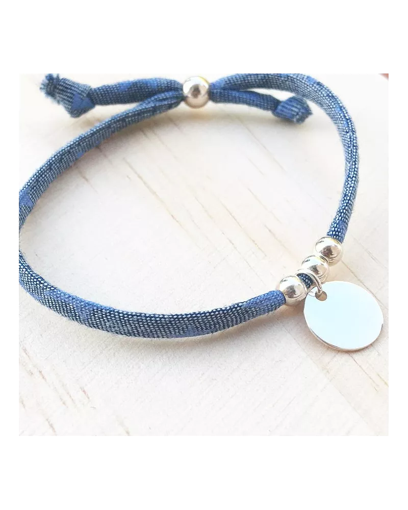 Bracelet Mini Poupette Bleu étoilé Bracelet Mini Poupette Bleu étoilé