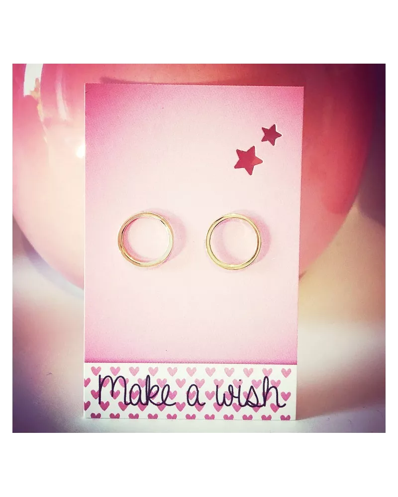 Boucles Cercle évidé Plaqué or