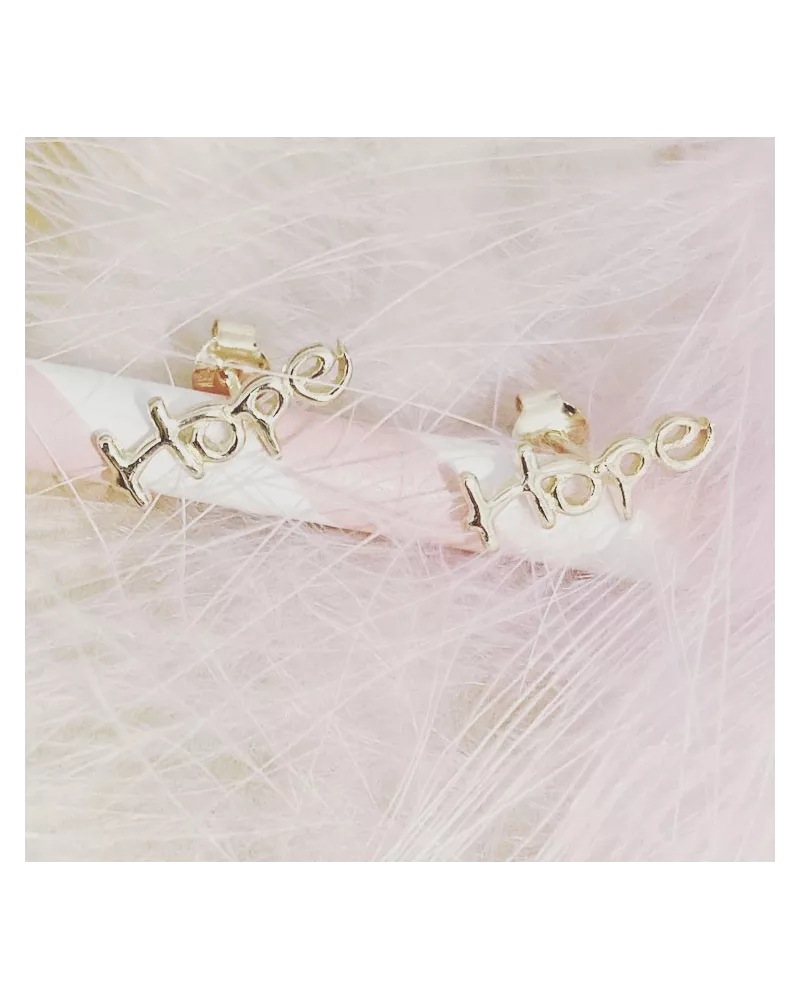 Boucles Miss Hope Plaqué or