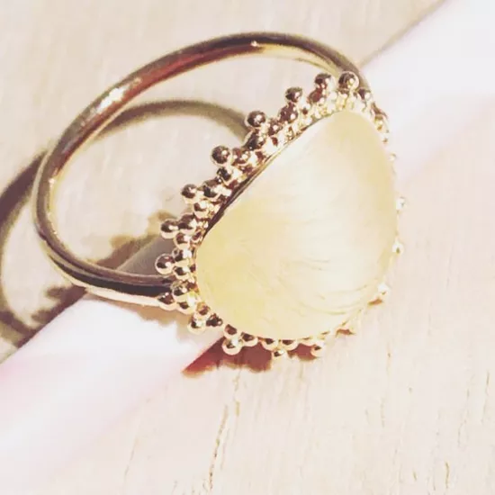 Bague Sol plaqué or