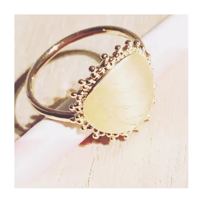 Bague Sol plaqué or