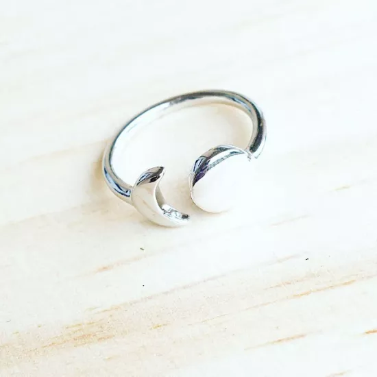 Bague Moon and Circle
