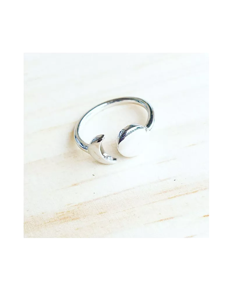 Bague Moon and Circle