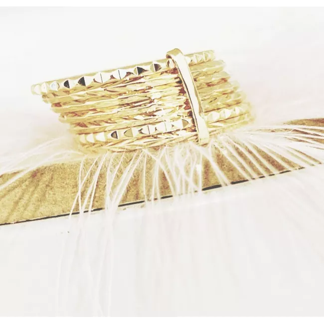 Bague Weekly plaqué or