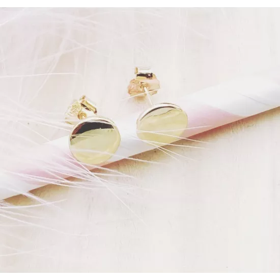 Boucles Plate Plaqué or