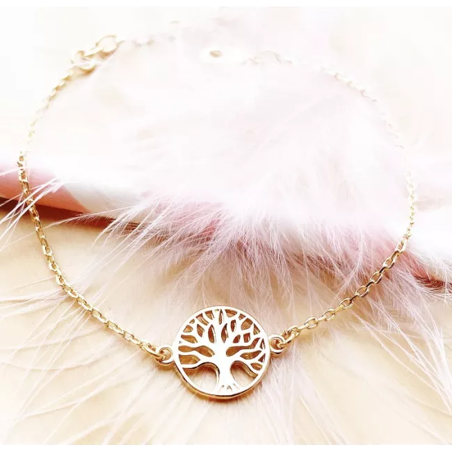 Bracelet Pretty Arbre de vie Plaqué or