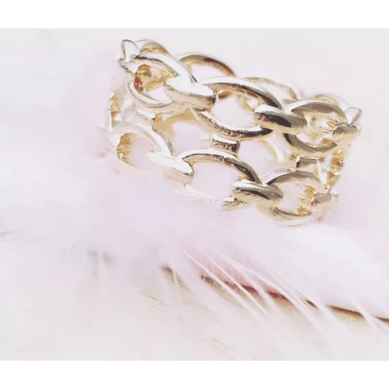 Bague Sarah Plaqué or