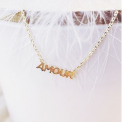 Collier Amour Plaqué or