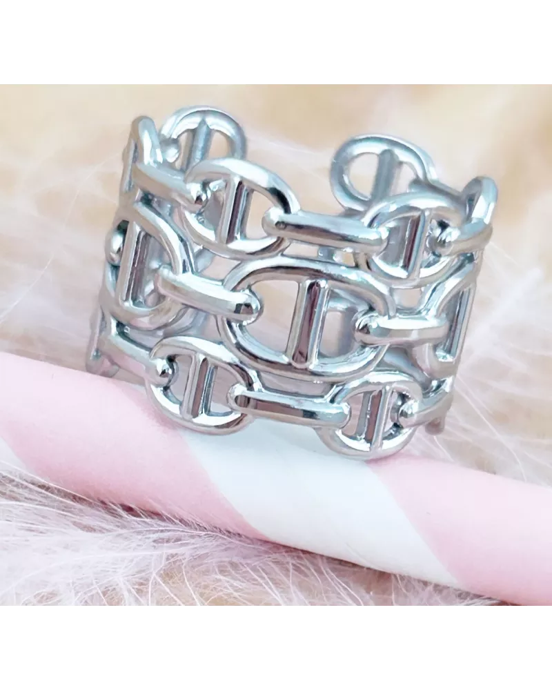 Bague Acier Marina