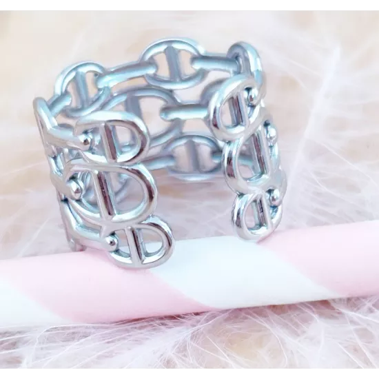 Bague Acier Marina