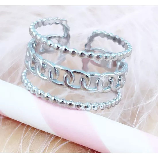Bague Acier Julia
