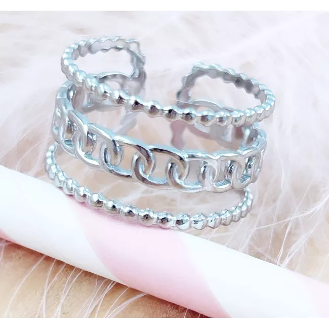 Bague Acier Julia
