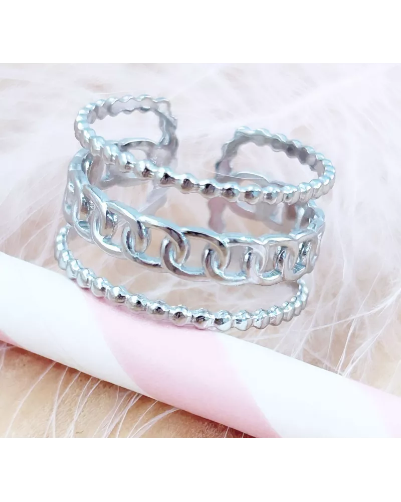 Bague Acier Julia