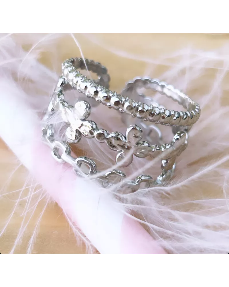 Bague Acier Carmen