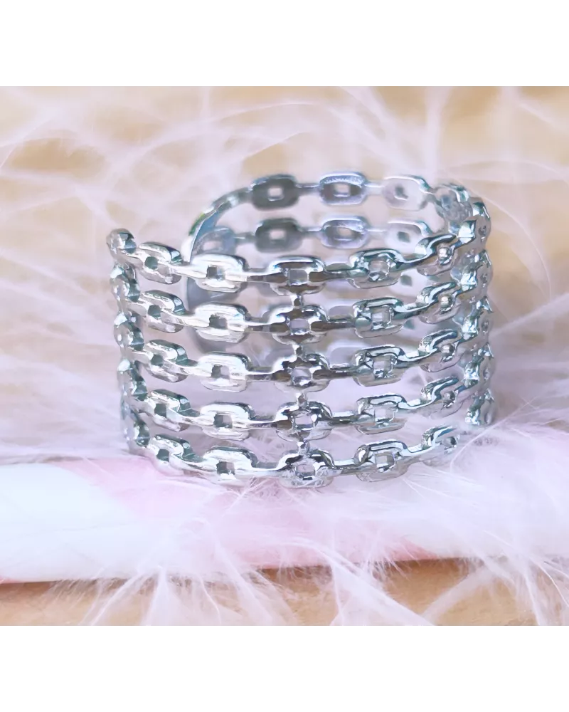 Bague Acier Capucine