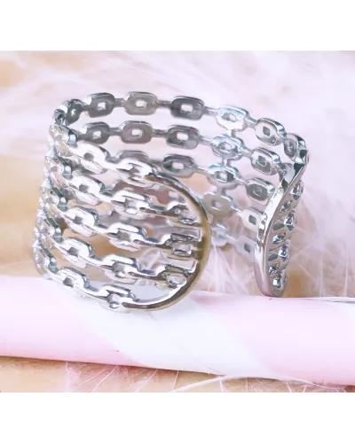 Bague Acier Capucine