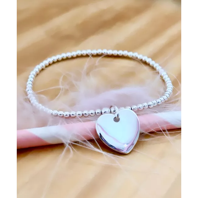 Bracelet élastique en argent 925.