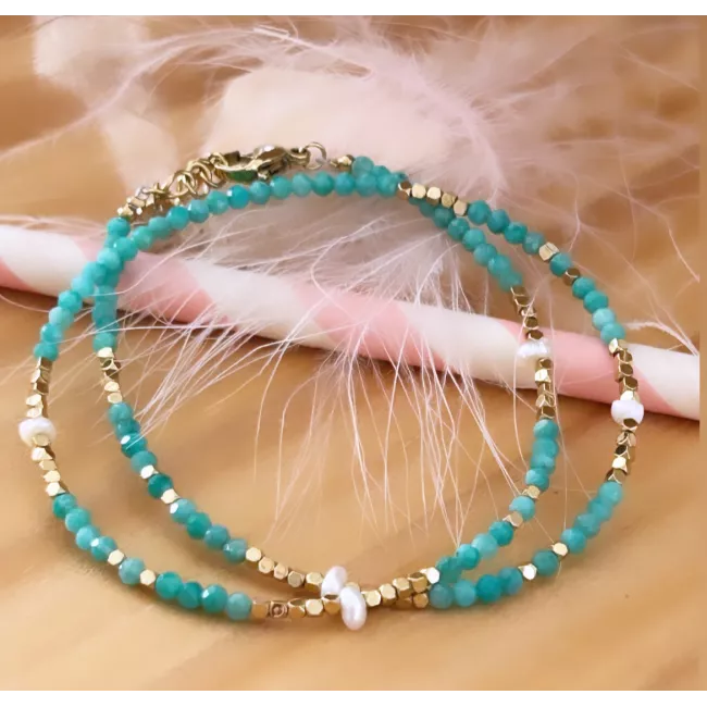 bracelet perles naturelles