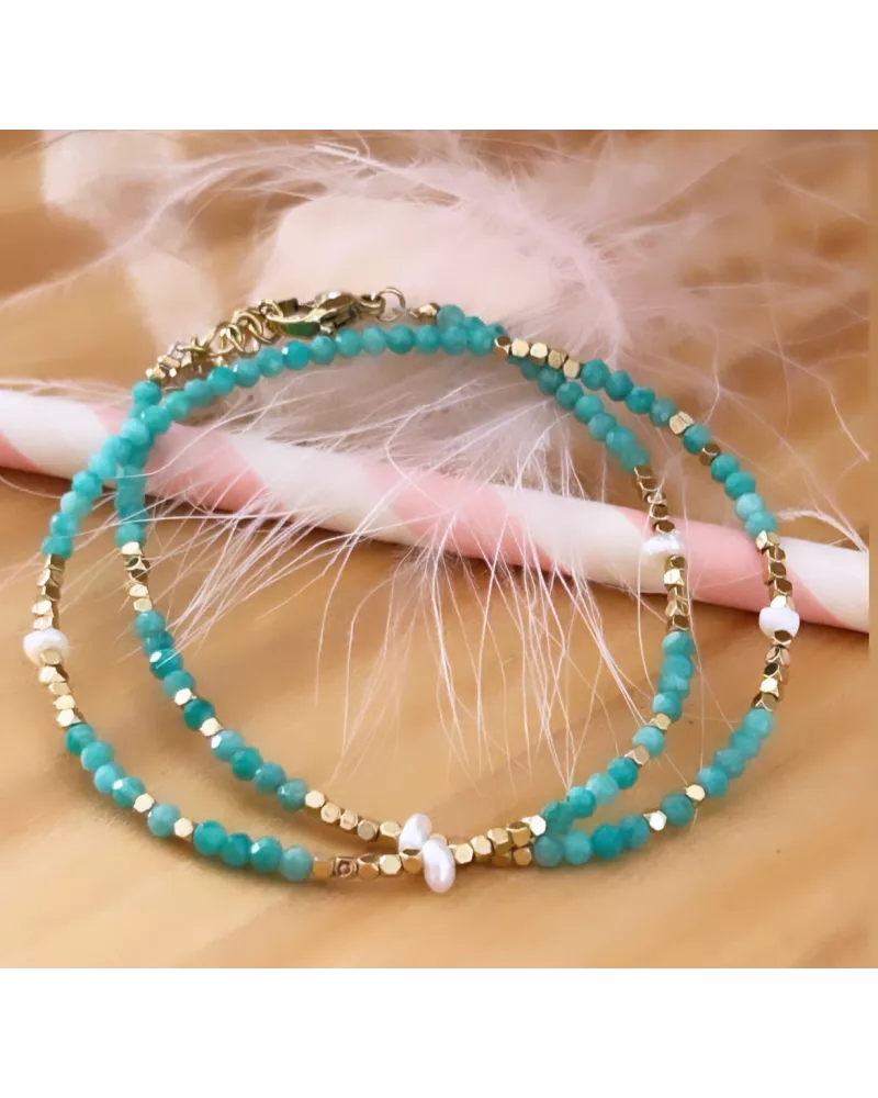 bracelet perles naturelles