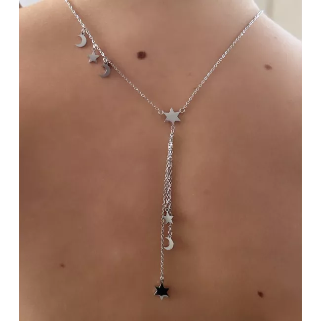 Collier acier Starlette