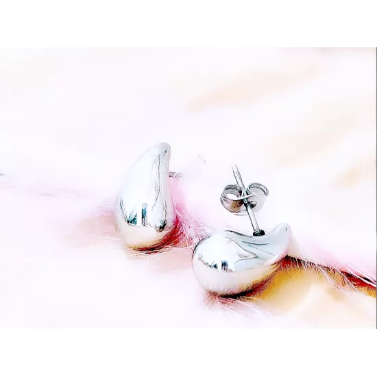 Boucles d'oreilles Acier Gouttes