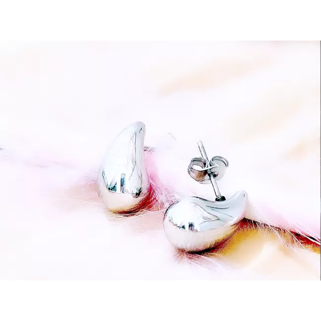 Boucles d'oreilles Acier Gouttes