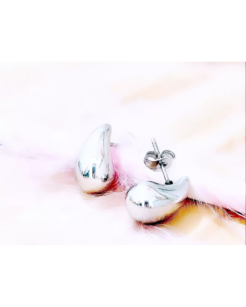 Boucles d'oreilles Acier Gouttes