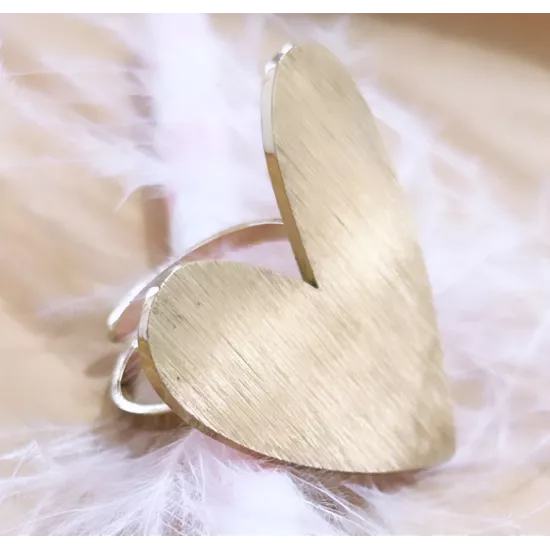 Bague Acier doré Millie