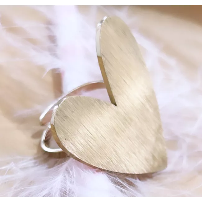 Bague Acier doré Millie