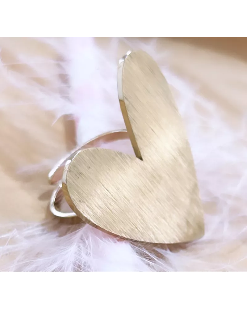 Bague Acier doré Millie