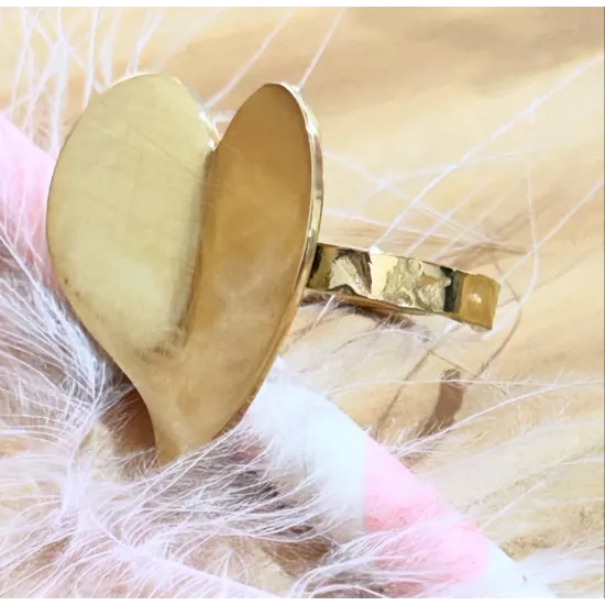Bague Acier doré Valentine