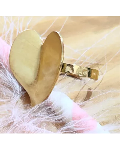 Bague Acier doré Valentine
