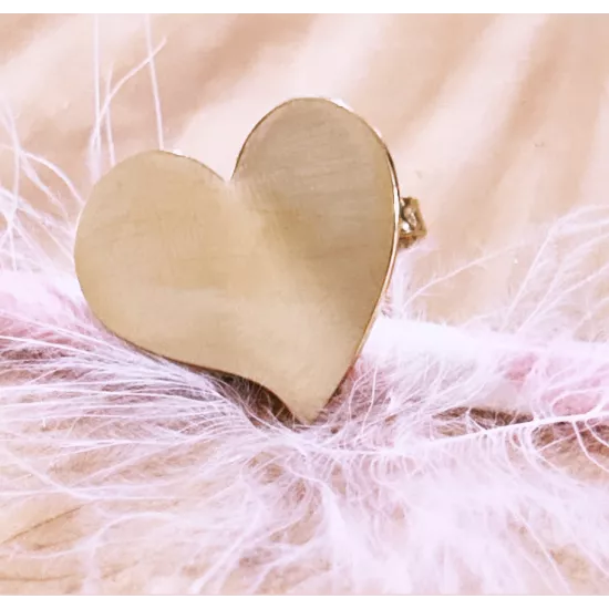 Bague Acier doré Valentine