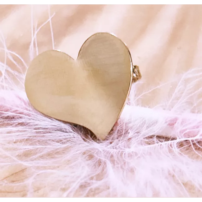 Bague Acier doré Valentine
