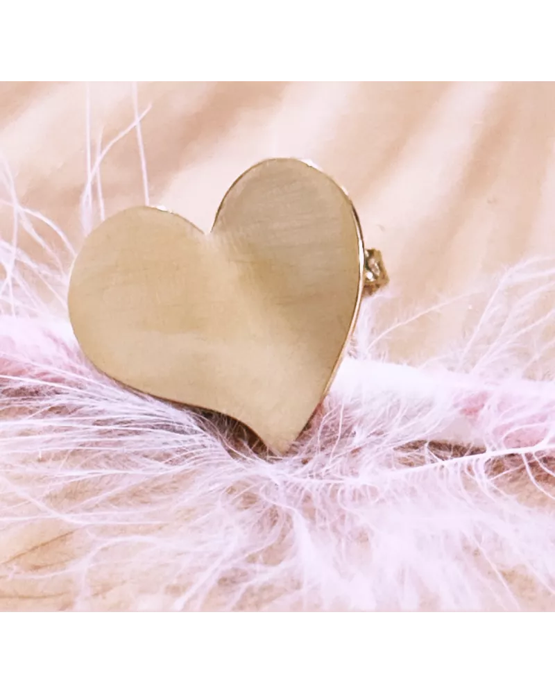 Bague Acier doré Valentine