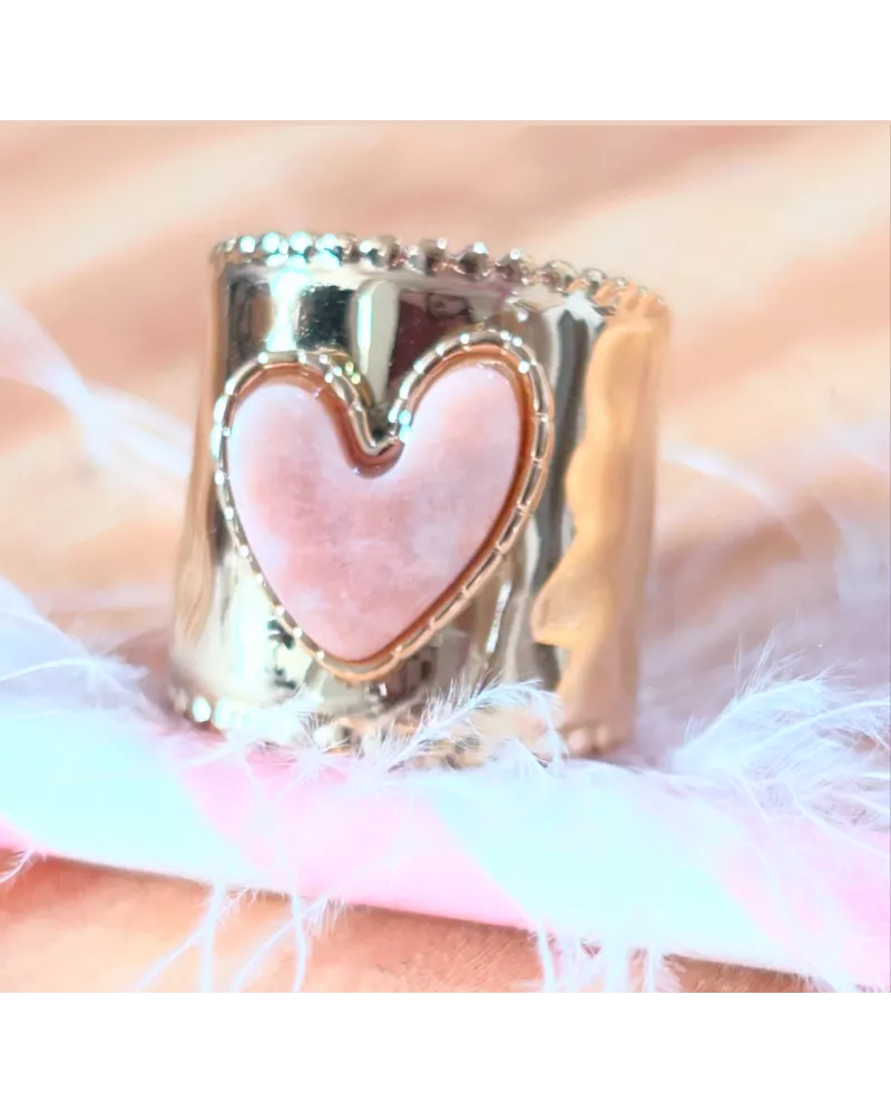 Bague Acier doré Bélinda