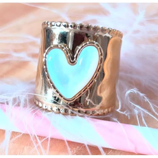 Bague Acier doré Bélinda