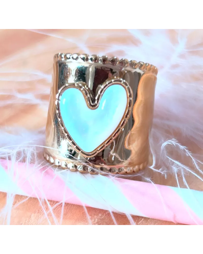 Bague Acier doré Bélinda